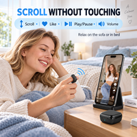 TikTok : Anneau de défilement personnalisé ABS à commande par application, télécommande, étui de charge magnétique sans fil, BT5.3, étanche IPX4, produit phare