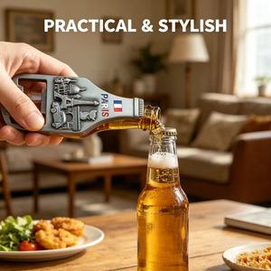 The New Hot Fashion Fridge Magnet Bottle Opener Wholesale 3D <b>Retro</b> Gift <b>Decoration</b> paris Souvenir Fridge Magnets - Product Image 3