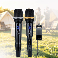 Microphone sans fil portable rechargeable de type C avec récepteur mini et microphone à écho 2-en-1 à appairage automatique