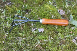 Outils horticoles <span class=keywords><strong>trois</strong></span> <span class=keywords><strong>dents</strong></span> râteau herbe labour outil acajou poignée <span class=keywords><strong>trois</strong></span> griffes ménage fleur culture - Product Image 6