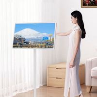 Televisor Inteligente ZhengFeng de 32 Pulgadas LCD LED Blanco HDTV 1080p Táctil 60HZ Portátil para Interiores/Exteriores Pantalla Ancha Compatible