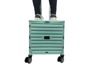 Opvouwbare Pp Abs Plastic Trolley Bagage Met 4 Wielen Draagbare Winkelwagen Grote Ruimte Koffer - Product Image 6