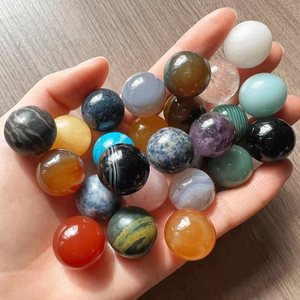 Boule <span class=keywords><strong>de</strong></span> cristal Non poreuse <span class=keywords><strong>de</strong></span> 20mm/mélange assorti <span class=keywords><strong>de</strong></span> perles rondes Non percées sans trou, pierres précieuses, pierre <span class=keywords><strong>de</strong></span> poche, sculpture <span class=keywords><strong>de</strong></span> sphère, cristal et marbre - Product Image 3