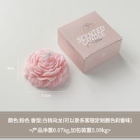 Lilin Aroma Bunga Peony dari Lilin Kedelai Buatan Tangan, Hadiah untuk Dekorasi Rumah, Suvenir Pernikahan, Aromaterapi Bunga Kreatif