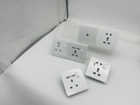 Interrupteurs muraux électriques en PC blanc de qualité britannique à prix avantageux, interrupteurs à bouton-poussoir