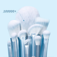 Professionnel Vegan Synthétique Cheveux Maquillage Brosse Ensemble 10pcs Fondation Ombre À Paupières Fan Brosses pour Correcteur Cosmétologie Outil Cadeau