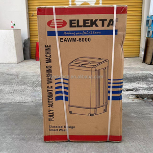Lave-linge à chargement par le haut 220V, petite taille, prix abordable, 6kg, entièrement automatique, modèle EAWM6000, prêt à être expédié, échantillons acceptables - Product Image 5