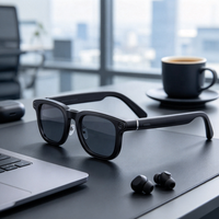 Lunettes Intelligentes Sans Fil Style Meta avec Caméra IA, Commande Vocale, Étanchéité IPX-5, Traduction en Temps Réel, Appel Vidéo HD 1080P