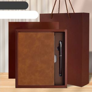 Customized Hardcover <b>Diary</b> <b>Notebook</b> and Pen Gift Set Soft Cover Pu Leather <b>Notebook</b> With Paper Box and Bag - Product Image 6