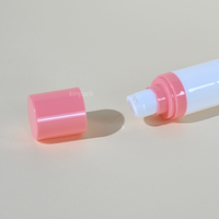 Flacon pompe sans air de luxe en PP à double tête, format voyage, de haute qualité et durable, pour sérum, crème et lotion cosmétique, idéal pour un usage domestique