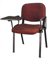 Chaise de formation robuste en mousse souple avec tablette pour salle de classe, fabriquée en usine certifiée ISO, pour approvisionnement en gros