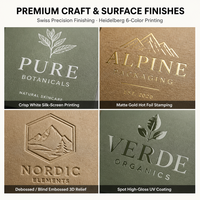 Boîte d'expédition pliante en carton ondulé personnalisée bicolore vert sauge intérieur blanc avec logo pour produits de soin bio et bien-être