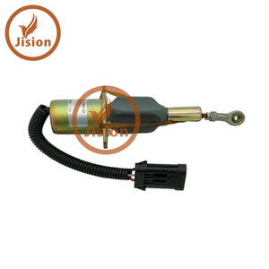Vanne solénoïde d'arrêt de carburant pour engins de construction 3990773 SA-4932 24 V - Product Image 1