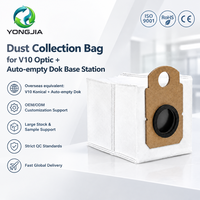 Sac de remplacement pour la collecte de poussière pour station de base auto-vidante Dyson V10 Konical, sac de dépoussiérage non tissé