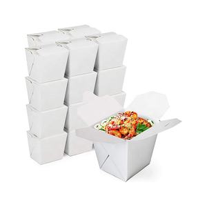 Factory Take Away Custom Multiple Size And Logo Printing Food Grade Kraft Paper Food Packaging Box