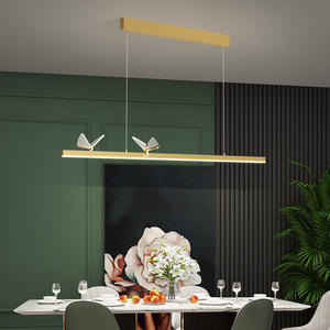 Lampe de table à manger moderne de luxe en forme de libellule, lumière LED créative nordique, lumière suspendue d'art pour bar, pour salle à manger et éclairage domestique - Product Image 6