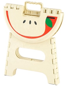 Anti-Skid Folding Step <strong>Stool</strong> Fruit Picture <strong>Seat</strong> for Kids and Adults with Handle Solid Plastic Kitchen Dining <strong>Stool</strong> <strong>Seat</strong> - Product Image 2