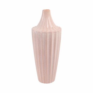 Vaso Decorativo Scanalato e Arrotondato per Soggiorno e Camera da Letto, Centrotavola per la Casa - Product Image 3