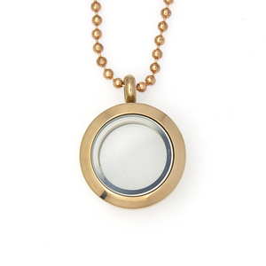 Mề Đay Kỷ Niệm Ảnh Tròn 20Mm Mặt Dây Chuyền Thủy Tinh Khắc Họa Tiết Trang Trí Ổ Khóa Nổi Ký Ức Sống Động - Product Image 5