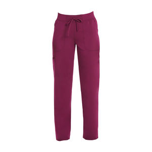 Pantalon de travail d'été en dentelle coupe droite pour femme, entrejambe court, tissu extensible, jambe droite, optimisé pour les petites morphologies - Product Image 1