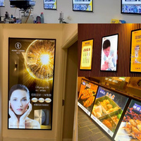 A1 A2 A3 A4 boîte à lumière LED publicitaire personnalisée boîte à lumière suspendue pour restaurant boîte à lumière ultra-mince pour carte de menu