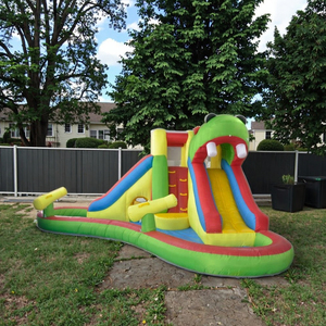 Sử dụng nhà sân Inflatable lâu đài thư bị trả lại Nhà trượt nước và hồ bơi Combo - Product Image 1