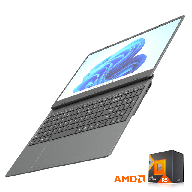 New Free Shipping AMD R5-3500U Metal Slim Business Laptop 15.6inch 32GB/64GB RAM 1TB/2TB SSD Full-Function Type-C Windows 11 Pro