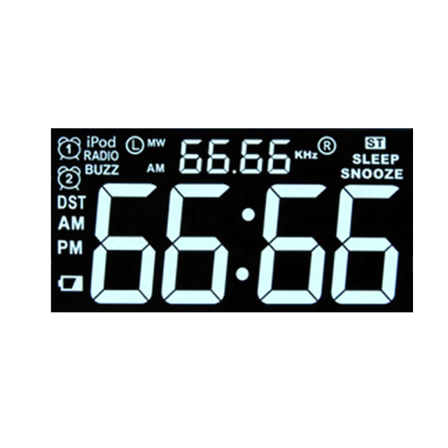 High Contrast VA Type 7 Segment LCD Display for Thermostat New Generation Digit VA LCD Display