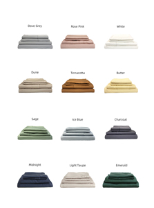 Juego de cama de lino ajustado de viscosa de bambú 100% personalizado de lujo - Product Image 2