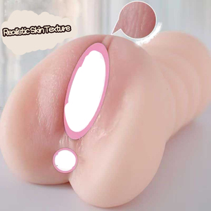 Vagina Artificial Realista en 3D, Masturbador Masculino de Silicona, Vagina de Bolsillo, Doble Canal, Juguete Sexual Ajustado para Hombres - Product Image 1