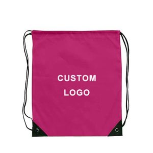 Sac à dos à cordon personnalisé avec logo imperméable pour femmes et hommes, mode, sublimation, grossiste, sac à dos à cordon avec logo personnalisé - Product Image 1