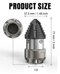 Sz-yüksek basınçlı kanalizasyon temizleme makinesi su sıçan boru Unclogging ile 1/4 bağlayıcı 3/8 hızlı fiş gömme araba temizleme aracı - Product Image 3