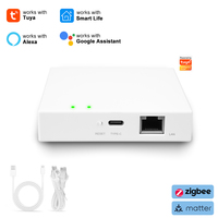 Passerelle Wi-Fi filaire en plastique Golden Security Tuya Matter, compatible avec Google Assistant, pour kit maison intelligente, hôtel, garage, bar