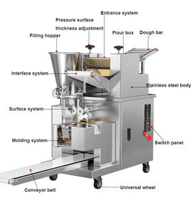 Machine à fabriquer des pierogi commerciale 750W à double contrôle de fréquence pour usine de transformation alimentaire avec certificat CE - Product Image 6