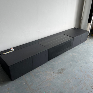 Écran de projection laser intelligent 120 pouces 2026 avec armoire + projection motorisée UST au sol pour la maison GZ9072CBSP - Product Image 1