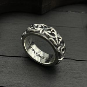 <span class=keywords><strong>Anillo</strong></span> de vid de moda - Bandas de pareja de vid eterna de <span class=keywords><strong>plata</strong></span> de <span class=keywords><strong>ley</strong></span> para hombre y mujer - Product Image 6