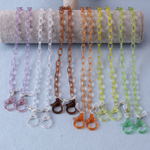 Chaîne de lunettes en acrylique, cordon pour masque facial, transparent, portable, style décontracté, pour adultes et enfants, printemps 2024, origine Jinhua - Product Image 3