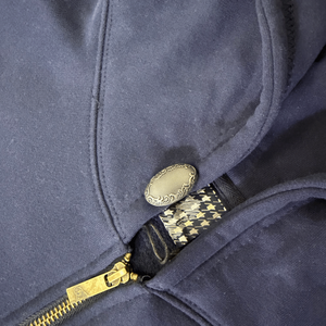 <span class=keywords><strong>Felpa</strong></span> con Cappuccio DER da <span class=keywords><strong>Uomo</strong></span>, Grafica Ricamata Pesante, Blu <span class=keywords><strong>Oversize</strong></span>, con Zip, Pullover DERSCHUTZE - Product Image 3