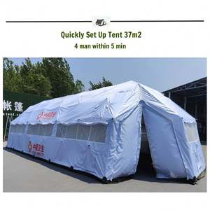 Tente de secours portable grand format en PVC avec structure en acier, monocouche, pour 20 personnes, imperméable, pour interventions d'urgence en cas de catastrophe - Vente flash - Product Image 3