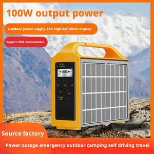 SINOSUN SUN-100W <span class=keywords><strong>220V</strong></span> Alimentation portable extérieure 100W <span class=keywords><strong>Panneau</strong></span> <span class=keywords><strong>solaire</strong></span> Onduleur à onde sinusoïdale pure <span class=keywords><strong>Batterie</strong></span> LiFePO4 USB Type C - Product Image 2