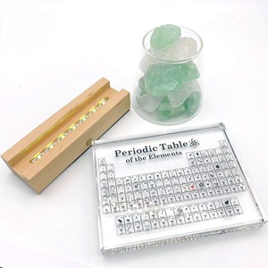 OEM moderno fai da te luce notturna luminosa Base su misura legno di faggio per soggiorno atmosfera quadrata batteria colorata <span class=keywords><strong>illuminazione</strong></span> periodica - Product Image 3