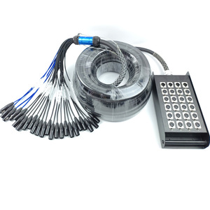 สายเคเบิล ABCCABLS แบบหลายแกน 24 ช่อง พร้อมกล่องรวมสาย XLR/ฮับ สำหรับการบันทึกเสียงในสตูดิโอ สำหรับสายสัญญาณ ไมโครโฟน และช่องเสียบเสียง - Product Image 6