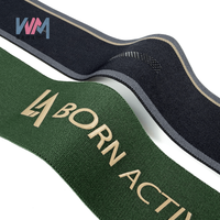 Logo personnalisable, sangle élastique en silicone antidérapante à haute ténacité imprimée en 3D pour sous-vêtements, nylon respirant