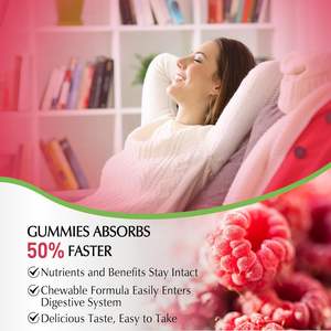 Gummies naturels pour favoriser le sommeil, vitamines gélifiées, 400 mg de glycinate de magnésium, complément en marque blanche, magnésium - Product Image 2