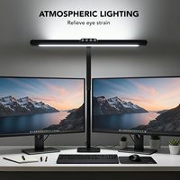 Lampe de bureau LED à col de cygne réglable de 28,2 pouces avec base, lampe d'architecte à intensité variable et protectrice des yeux pour le bureau et l'étude