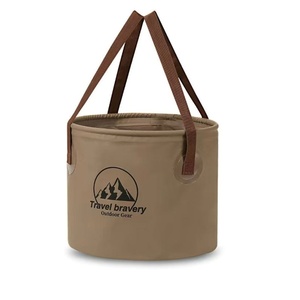 Seau pliable d'extérieur 10L/20L, portable, grande capacité, pour le stockage d'eau, le lavage du linge, des légumes, le camping, les pique-niques, la pêche - Product Image 6