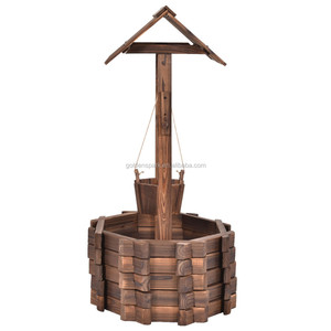 Souhait Well planteur, seau <span class=keywords><strong>en</strong></span> bois pour l'extérieur - Product Image 2