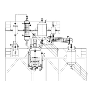 Sử dụng công nghiệp 2000L toàn bộ nhà Máy chưng cất chân không hoàn chỉnh - Product Image 6