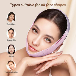 Masker Pengangkat garis V Anti mendengkur Logo kustom tali dagu elastis tidur dengan bantalan Graphene untuk wanita - Product Image 4