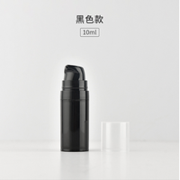 Nouvelle Offre Spéciale 15ml 10ml 5ml blanc bleu rose noir rond PP pompe cosmétique bouteille sans air en stock